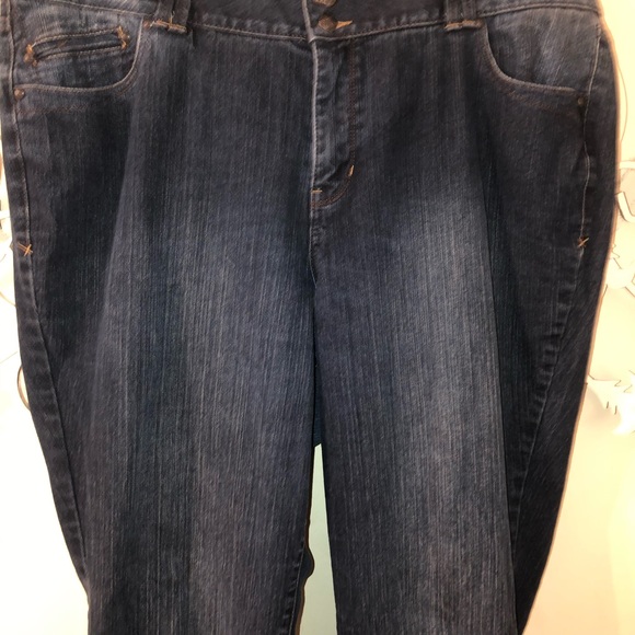 LANE BRYANT Distinctly Boot Jeans Tight Tummy Tech 24 W Petite - Picture 4 of 11